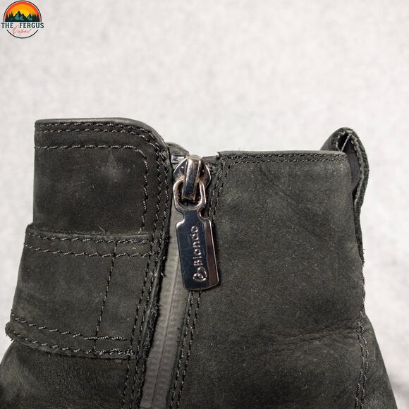 Blondo Dagger Riding Boots Black Suede Waterproof Block Heels Women's Size 7M - Picture 11 of 12